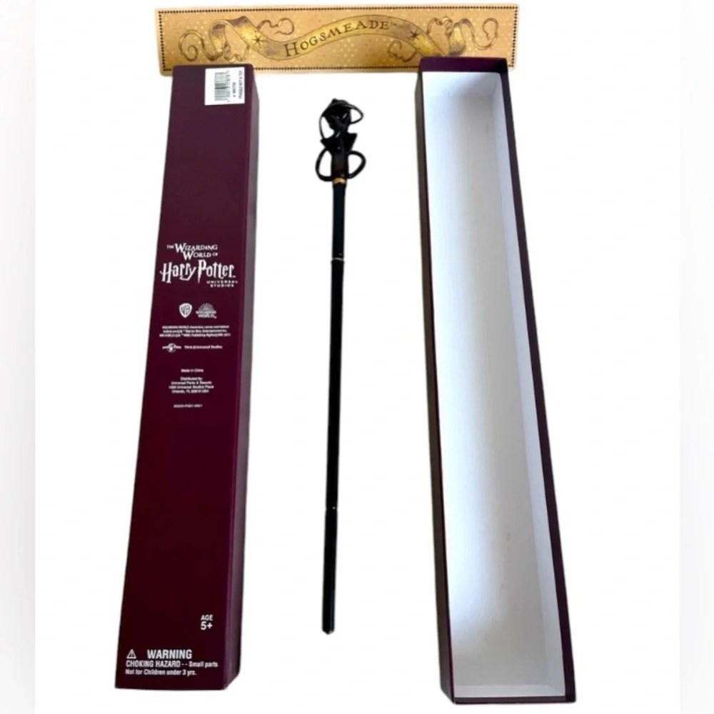 Universal Studios Harry Potter Death Eater Wand New with map and box